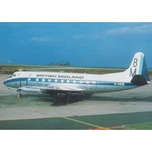 British Viscount G-AODG East Midlands Airport Limited Edition of 250 Postcard