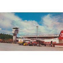 Brunei Arabic Arabian Shell Petrol Lorry Tank Airport Postcard