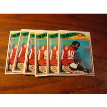 1977 Topps, 6-Cards Rc's, WILBUR JACKSON Rc, 49ers #276