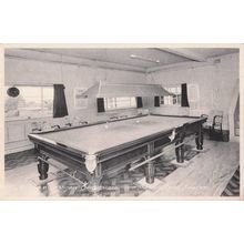Warwickshire Miners Mining Convalescent Home Billiards Room Old Postcard