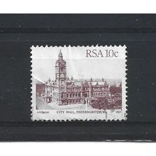 SouthAfrica.SG520a 10c City Hall,Pietermaritzburg (Purple-Brown).F/Used.Sep25k
