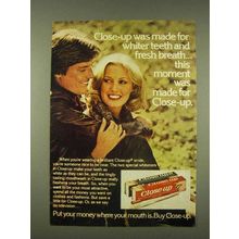 1976 Close-Up Toothpaste Ad - For Whiter Teeth