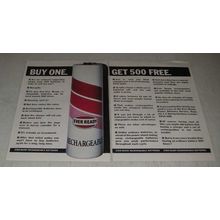 1987 Eveready Rechargeable Batteries Ad - Buy One Get 500 Free