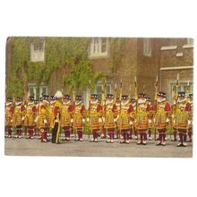 THE YEOMAN OF THE GUARD, St James Palace used postcard 1957 postmark J Salmon =
