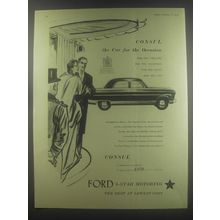 1954 Ford Consul Car Ad - Consul the car for the occasion