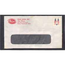 Cover 1509 10c Crossed Flags Unused CV02790