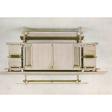 Gerrit Rietveld Wooden Art Buffet Sideboard Stedelijk Museum Amsterdam Postcard