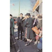 Princess Diana at York Yorkshire Security Guard in 1981 Royal Royalty Postcard