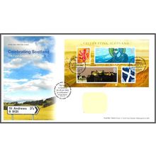 2006 GB FDC - Celebrating Scotland Mini Sheet - Typed Address