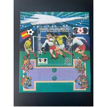 Libye 1985 Mi. Bl. 98 Football FIFA World Cup 1986 Mexico Mexiko Fußball Soccer