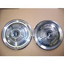1966 PLYMOUTH FURY 14" HUBCAPS PAIR OEM #2781541
