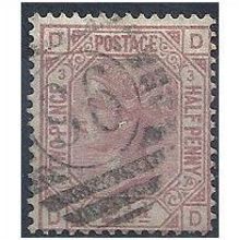 1875 SG139 2 1/2d Rosy-Mauve Plate 3 Good/Fine Used Check Letters "DD".