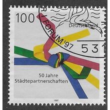 GER 1997 100pf '50TH ANN OF TOWN TWINNING MOVEMENT' FINE USED (EBID59-001)