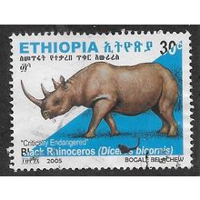 ETH 2005 30c 'BLACK RHINOCEROS' FINE USED (EBID70-380)