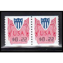 CVP33 22c Shield Very Fine MNH Pair PA5038