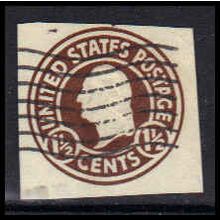 Used U481 2c George Washington Fine Cut Square Z2837