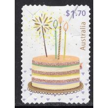 2025 CHERISHED CELEBRATIONS, CAKE, USED SELF-ADHESIVE STAMP 418/9 +