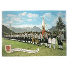 ZILLERTALER SCHUTZENKOMPANIE, ZELL ,unused vintage postcard #