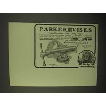 1922 Parker Vises Ad - Have Handles That Stay Put