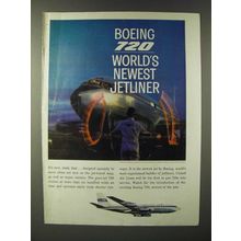 1960 Boeing 720 Jetliner Ad - Boeing 720 world's newest jetliner