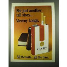 1969 Viceroy Cigarettes Ad - Not Another Tall Story
