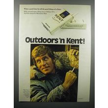 1972 Kent Cigarette Ad - Outdoors 'n Kent