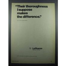 1980 Lufthansa Airlines Ad - Their Thoroughness