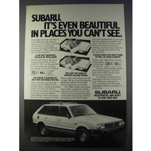 1980 Subaru Car Ad - Beautiful in Places You Can't See