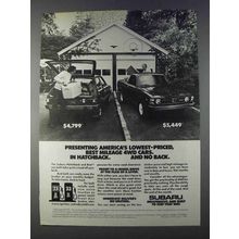 1980 Subaru Hatchback and Brat Ad - Best Mileage