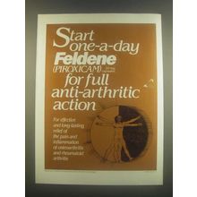 1985 Pfizer Feldene (Piroxicam) Ad - Anti-Arthritic