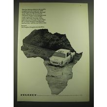 1968 Peugeot Cars Ad - The East African Safari is the world's roughest test