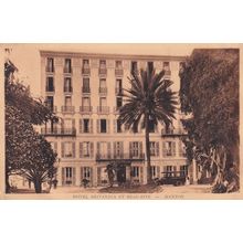 Hotel Britannia Menton France Old Postcard