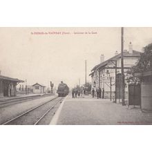 Vauvray St Pierre De Station Gare Train Old French Postcard