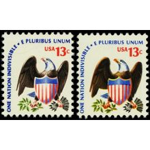 1596b, MNH 13¢ With Yellow Color Omitted ERROR Stamp With Normal - Stuart Katz