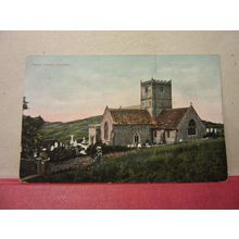 PARISH CHURCH, CLEVEDON, SOMERSET used antique postcard C A Lovegrove 1910 pm =