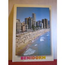 PLAYA DE LEVANTE, BENIDORM, SPAIN used postcard 1998 pm =