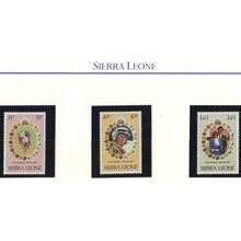 SIERRA LEONE SG668-670 1981 ROYAL WEDDING Unmounted Mint