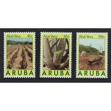 Aruba 'Aloe vera' Medical Plant Flora 3v 1988 MNH SG#41-43