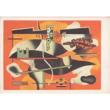 Fernand Leger Nature Morte A La Pipe Painting Postcard (1)