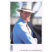 Tony Greig South Africa Australia Classic Cricket Photo Postcard