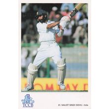 Navjot Singh Sidhu India TCCB Classic Cricket Photo Postcard