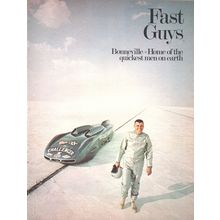 Fast Guys Bonnevill Salt Flats Utah USA : Original Vintage 1979 Advert POST FREE