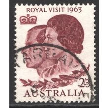 AUSTRALIA 1963: QUEEN ELIZABETH II ROYAL VISIT - 2/3 USED (G7)