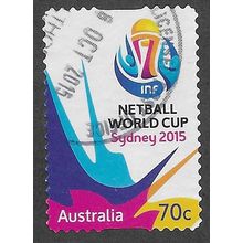 AUS 2015 70c (S/A) 'NETBALL WORLD CUP' FINE USED (EBID64-204)