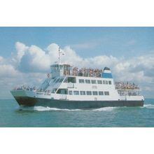 Wight Scene Wightline Ferry Cruises Isle Of Rare Ship Postcard