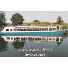 The Pride Of Avon Tewesbury Ship Waterbus Tour Information Gloucester Postcard