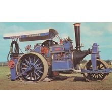 Fowler Isle Of Man Road Works Worker Vehicle Photo Postcard