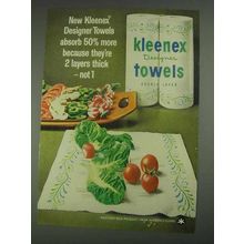 1967 Kleenex Designer Towels Ad - Absorb