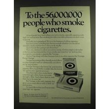 1972 Vantage Cigarettes Ad - 56,000,000 People Smoke