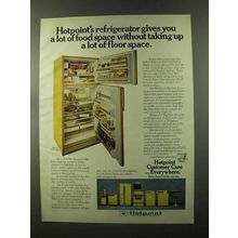 1973 Hotpoint Model CTF21EP Refrigerator Ad - Space